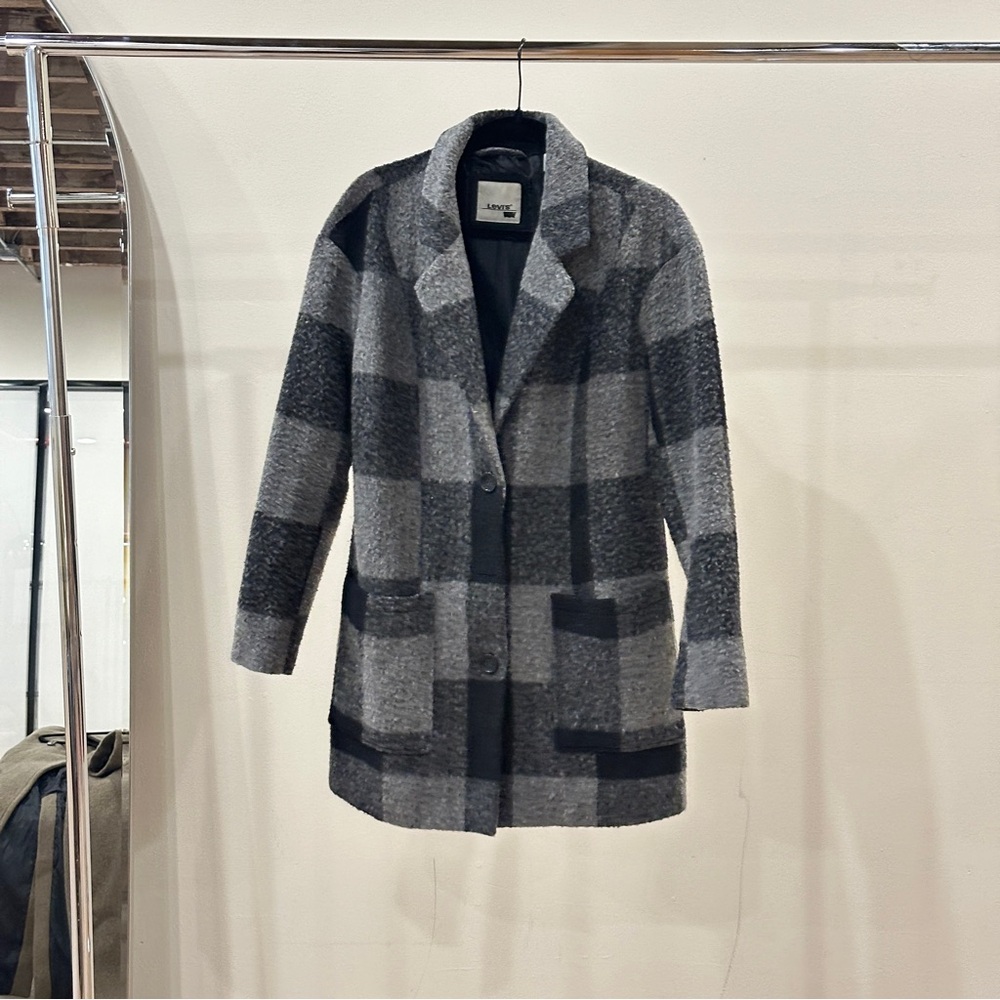 Plaid Levi’s Peacoat
